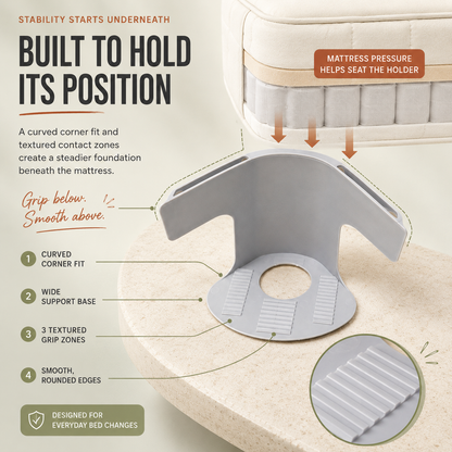 No-Slip Bed Sheet Fasteners with Invisible Clear Locking Strip 🛏️