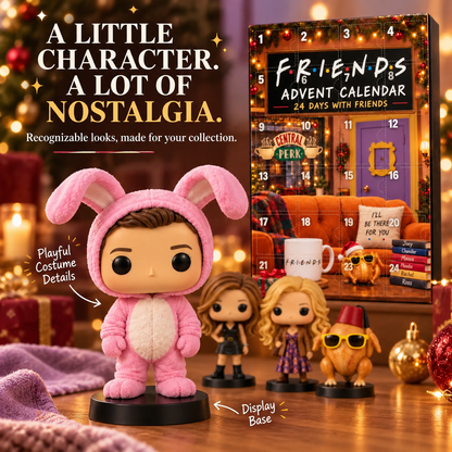 ☕ 24-Day Friends-Themed Advent Calendar – Sitcom Character Collectibles & Christmas Countdown