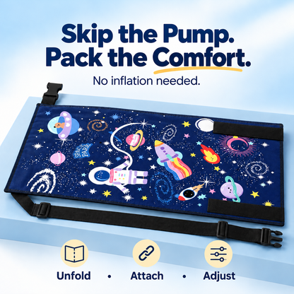 ✈️ Kids’ Airplane Seat Extender – Foldable Travel Leg Rest, No Inflation Needed 🚀