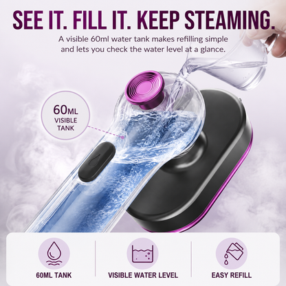 👔2-in-1 Portable Garment Steamer-Refresh Clothes in Minutes