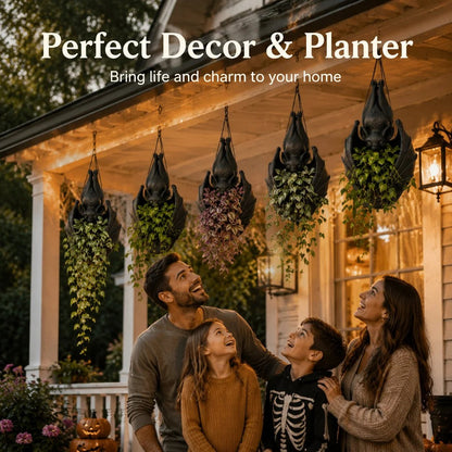 🦇 Hanging Bat Planter – Give Your Plants a Dark Side