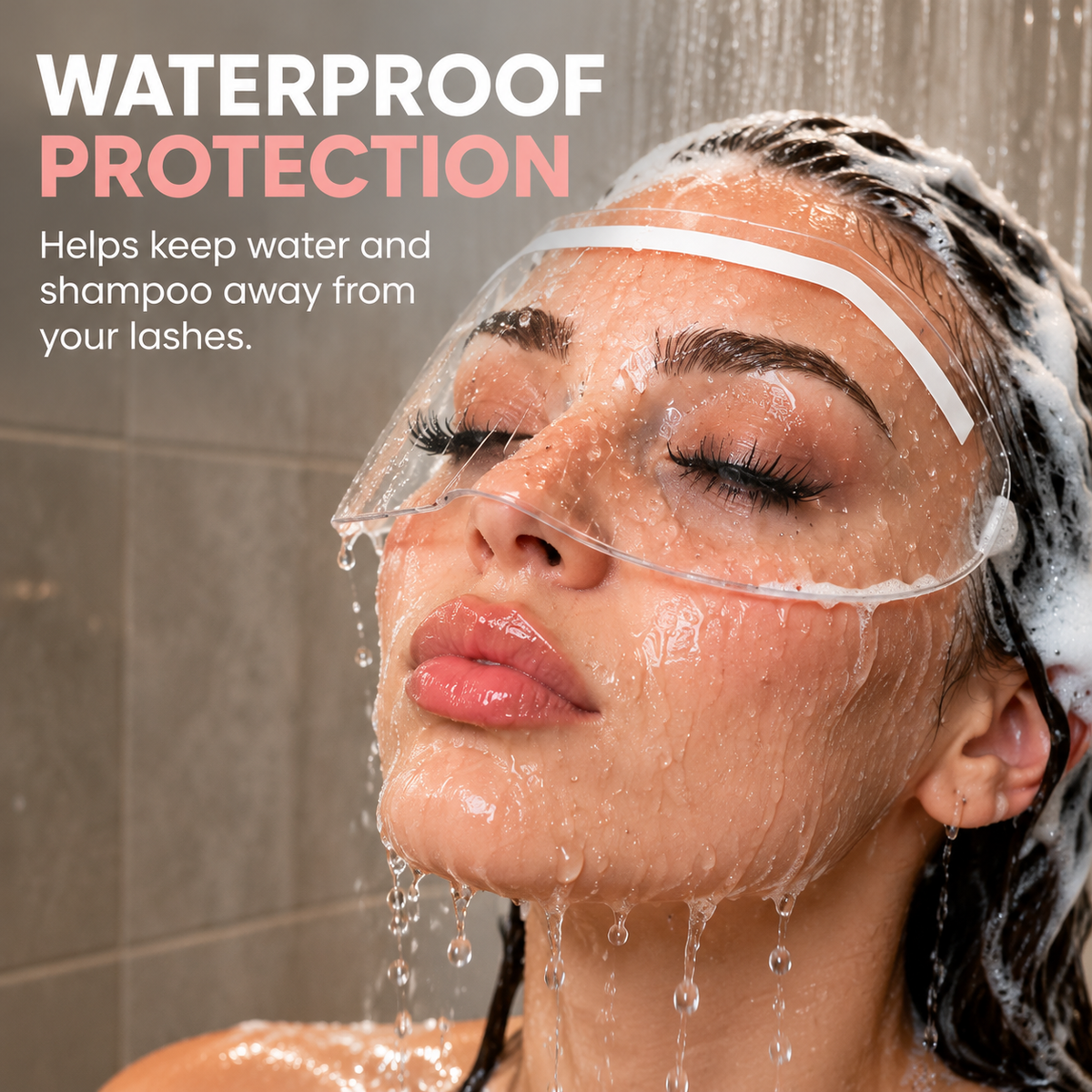 🚿 Clear Shower Face Shield – Waterproof Face Protector ✨