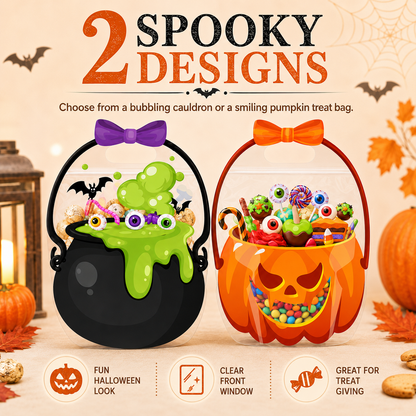 🎃 Halloween Bags Plastic Halloween Goodie Bags