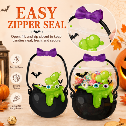 🎃 Halloween Bags Plastic Halloween Goodie Bags