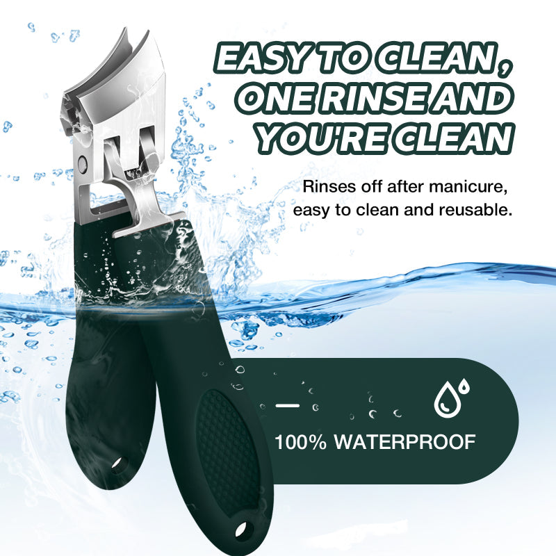 Wide-Jaw Slanted Nail Clippers – Easier Control for Every Trim