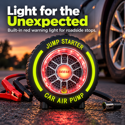 Portable Tire Inflator & Jump Starter – Compact Backup for Every Drive