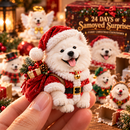 🐶 Samoyed Christmas Countdown Collection – 24 Festive Surprises