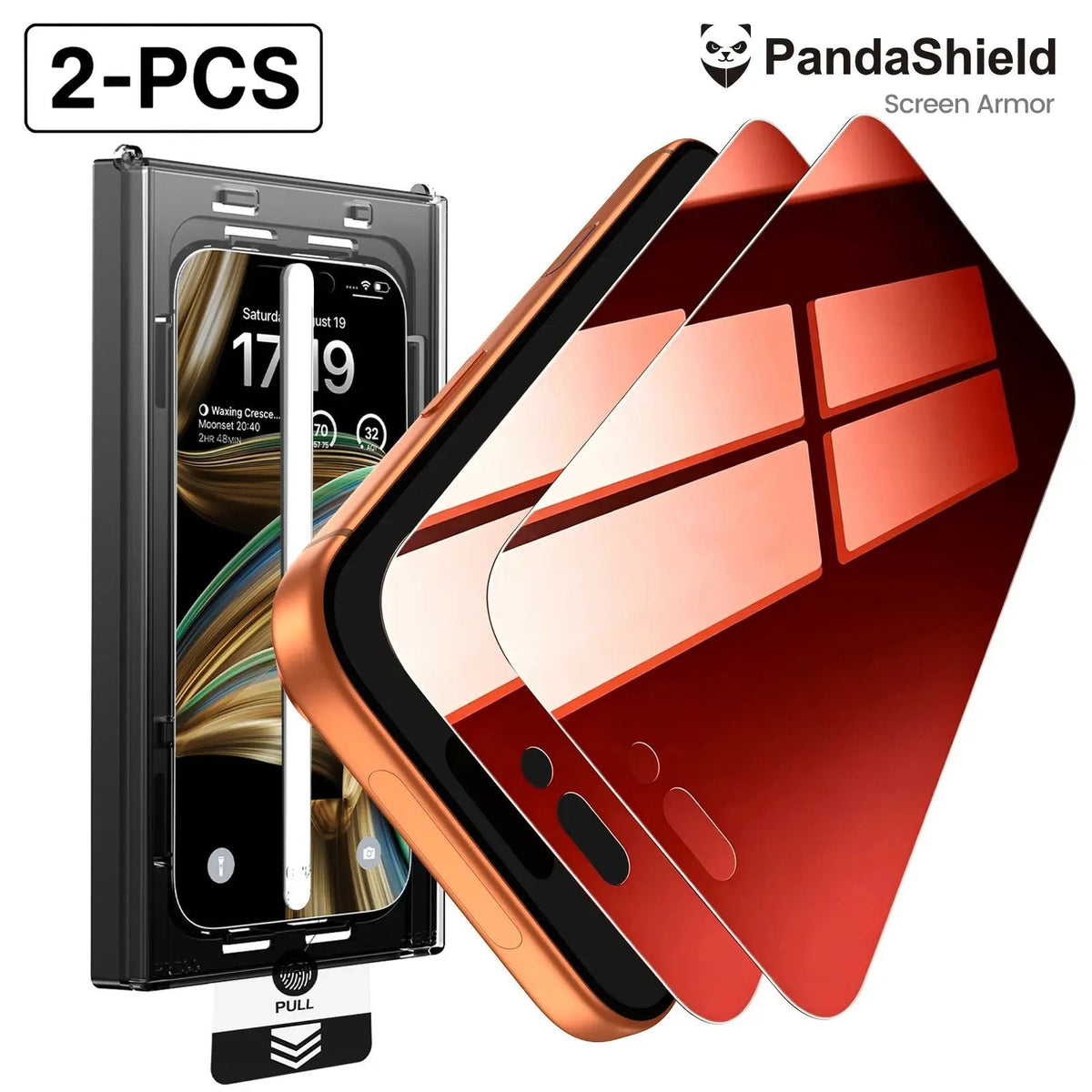 📱 PandaShield 2-Pack iPhone Screen Protectors – Privacy & HD Tempered Glass