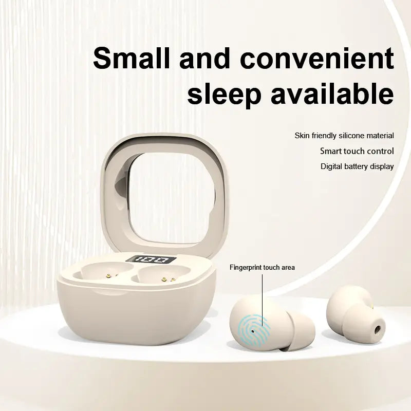 Low-profile sleep earbuds designed for comfortable side sleeping
