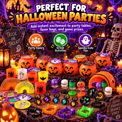 🎃144PCS Halloween Toy and Gift Set for Kids
