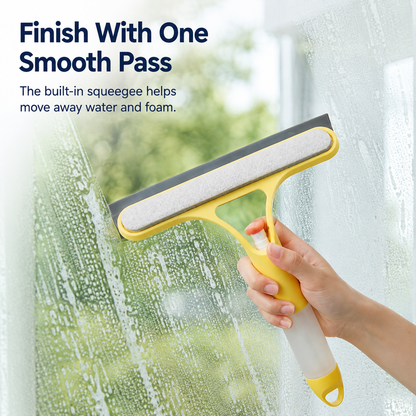 💧3-in-1 Spray Window Cleaning Squeegee
