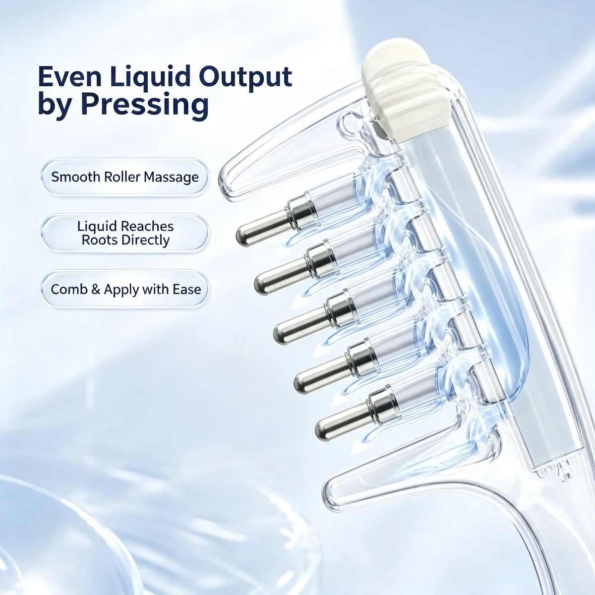 🪮Refillable Scalp Oil Applicator Comb – Evenly applies serum to the roots