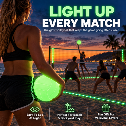 🏐 Glow-in-the-Dark Volleyball – Light Up Every Game After Sunset