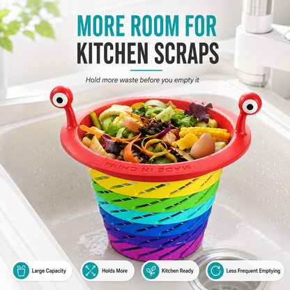 🌈Rainbow Monster Foldable Kitchen Sink Strainer-Catch Them With a Smile
