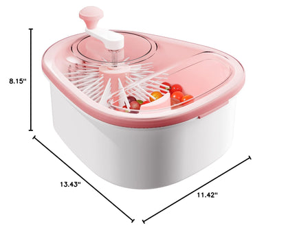 🔥49%OFF TODAY🔥Manual Fruit & Vegetable Washer Spinner with Brush