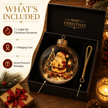 ✨Limited time 50% OFF -✨🎄 Glowing Christmas Story Ornament – Light-Up Mini Holiday Scene