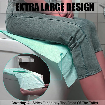 Extra-Large Disposable Toilet Seat Covers – Waterproof Travel Liners