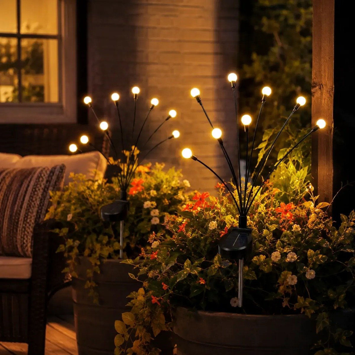 🎉NEW ARRIVAL-49% OFF✨🌿 Solar Firefly Glow Stakes – 32/48LED Garden Lights That Dance in the Breeze