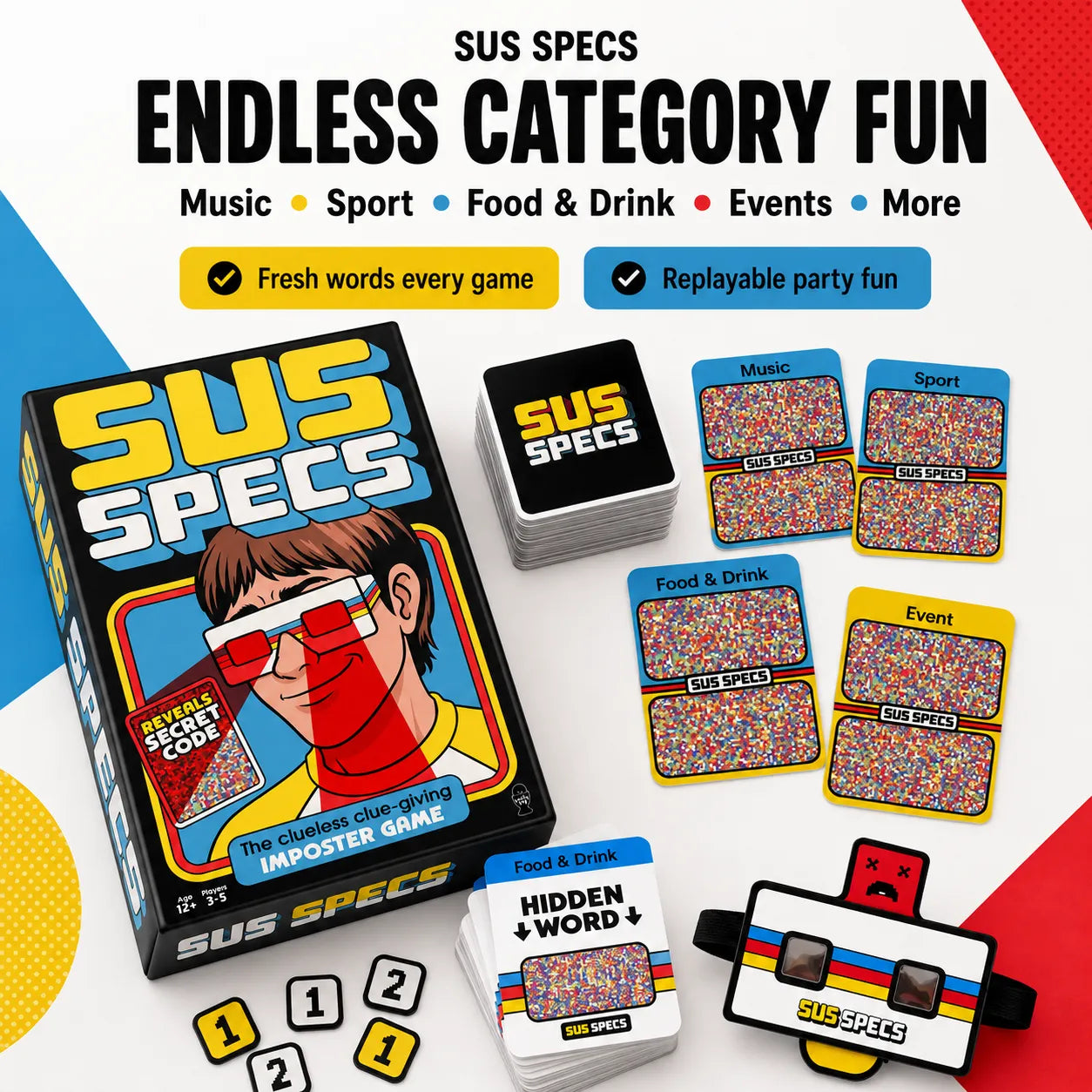 Lucky Egg Sus Specs - The Clueless Clue-Giving Imposter Game