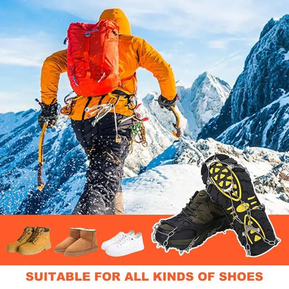 8-Spike Ice Cleats for Shoes & Boots – Slip-On Winter Traction Grips ❄️