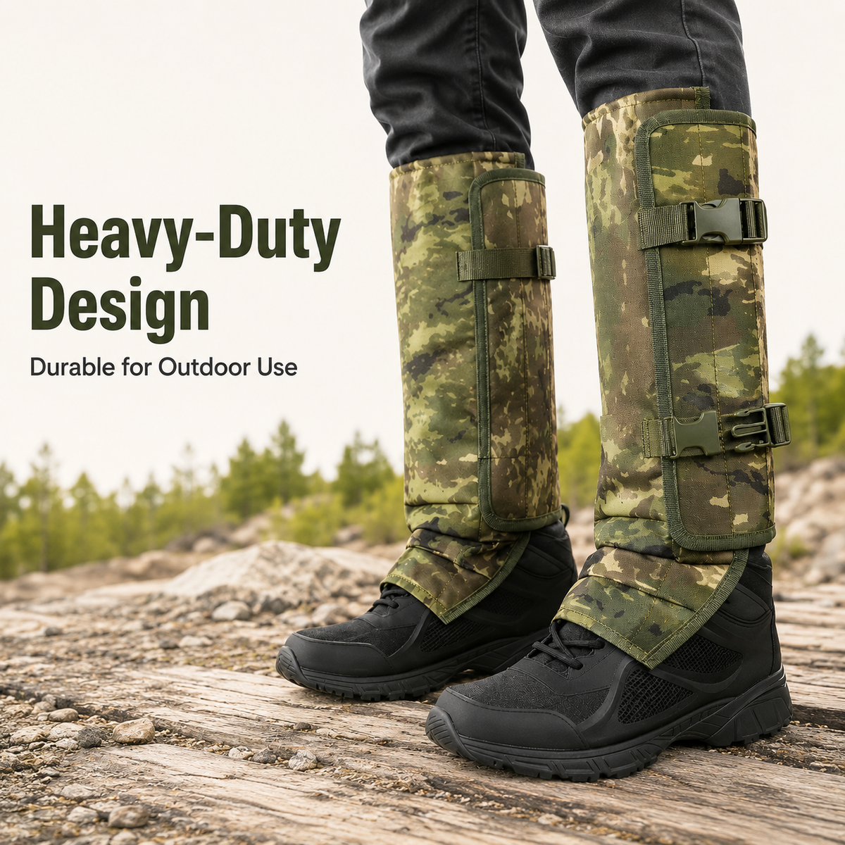 🐍 Snake-Resistant Outdoor Leg Gaiters – Protective Gear for Hiking, Hunting & Yard Work