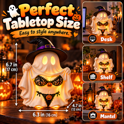 🎁 Cheeky Ghost Halloween Tabletop Decor – 5 Mischievous Styles