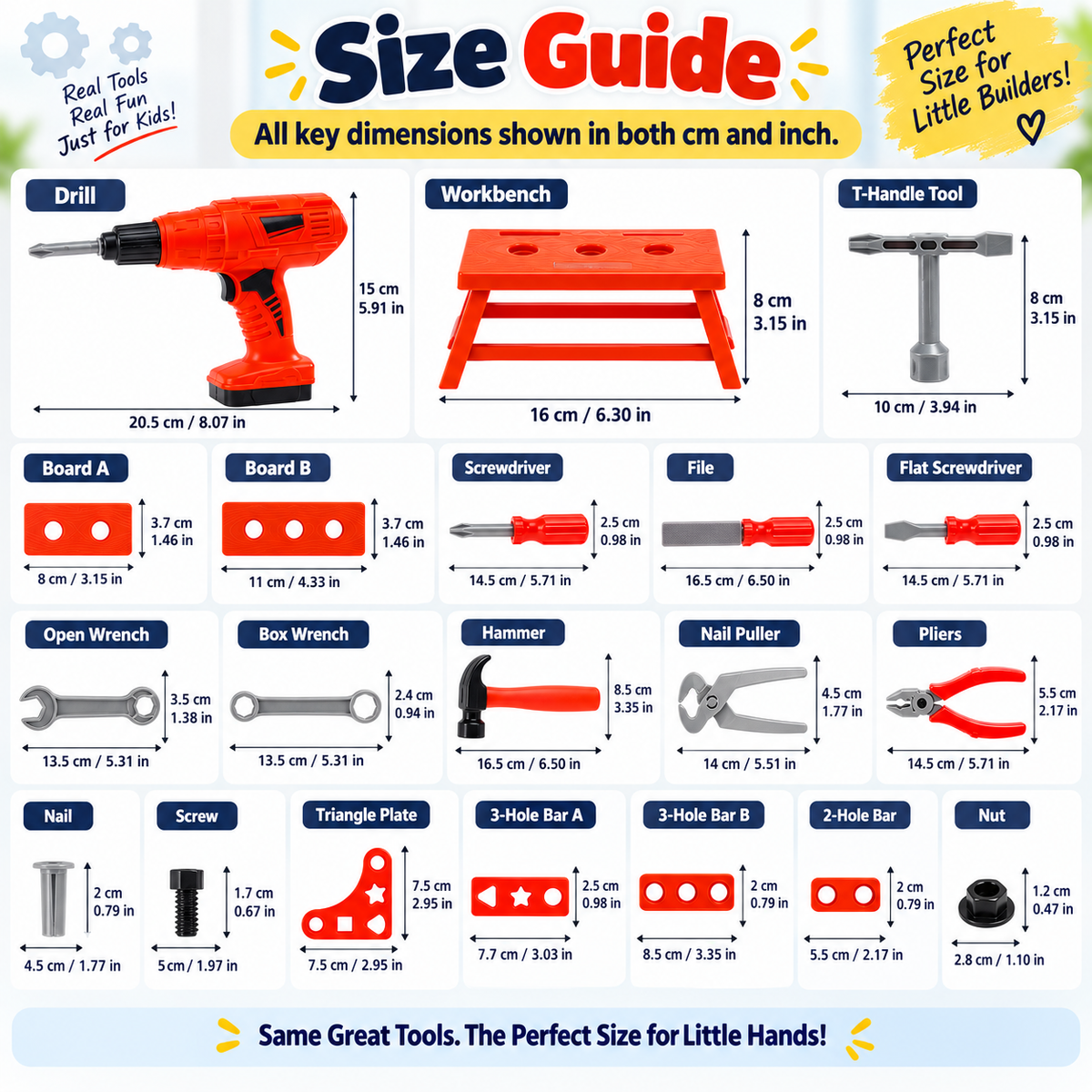 ⚡41PCS Kids Electric Drill Tool Set – Twist, Tighten, Build & Pretend
