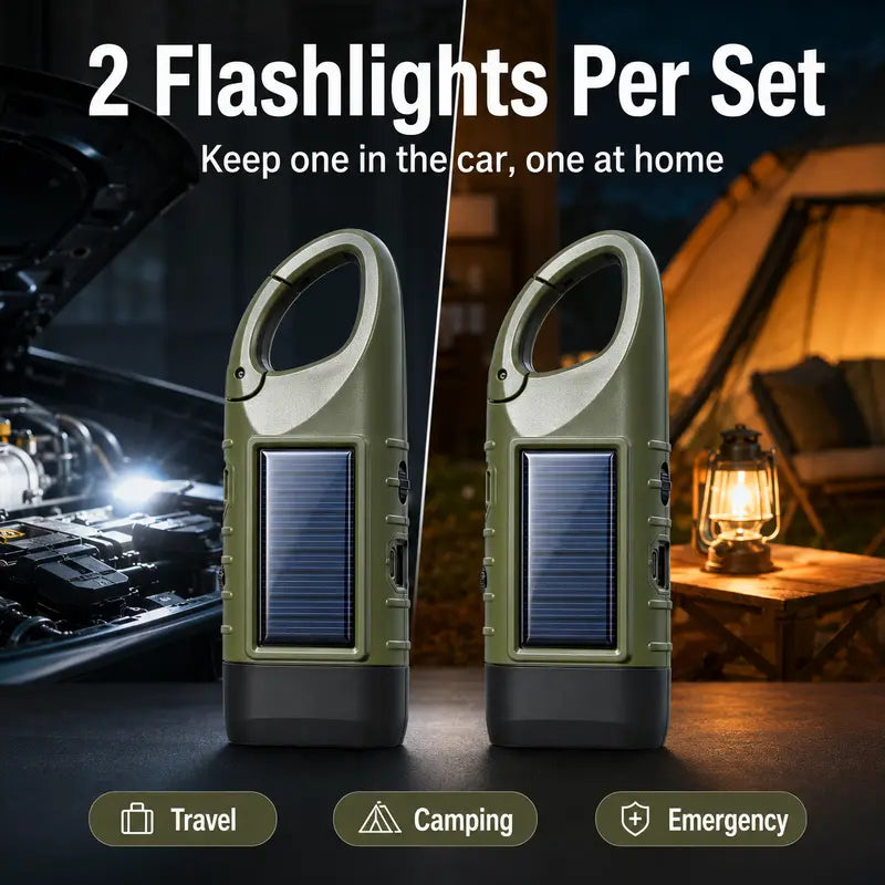 2-Pack Emergency Flashlights – Stay Ready Even When the Power Is Out