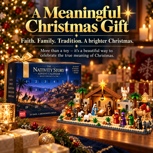 Nativity Advent Calendar – 24-Day Buildable Christmas Nativity Set