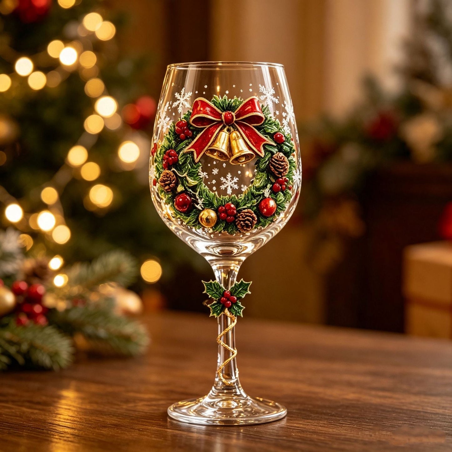 🎖️Christmas Wine Glass Collection Gift Box Set – 6 Festive Designs