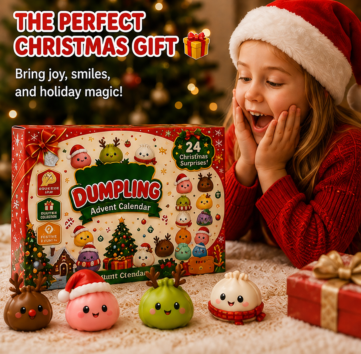 🎄24-Day Squishy Christmas Advent Calendar | 24 Daily Surprises for Kids