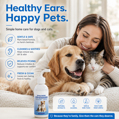 Gentle Pet Ear Cleaner Solution for Dogs & Cats