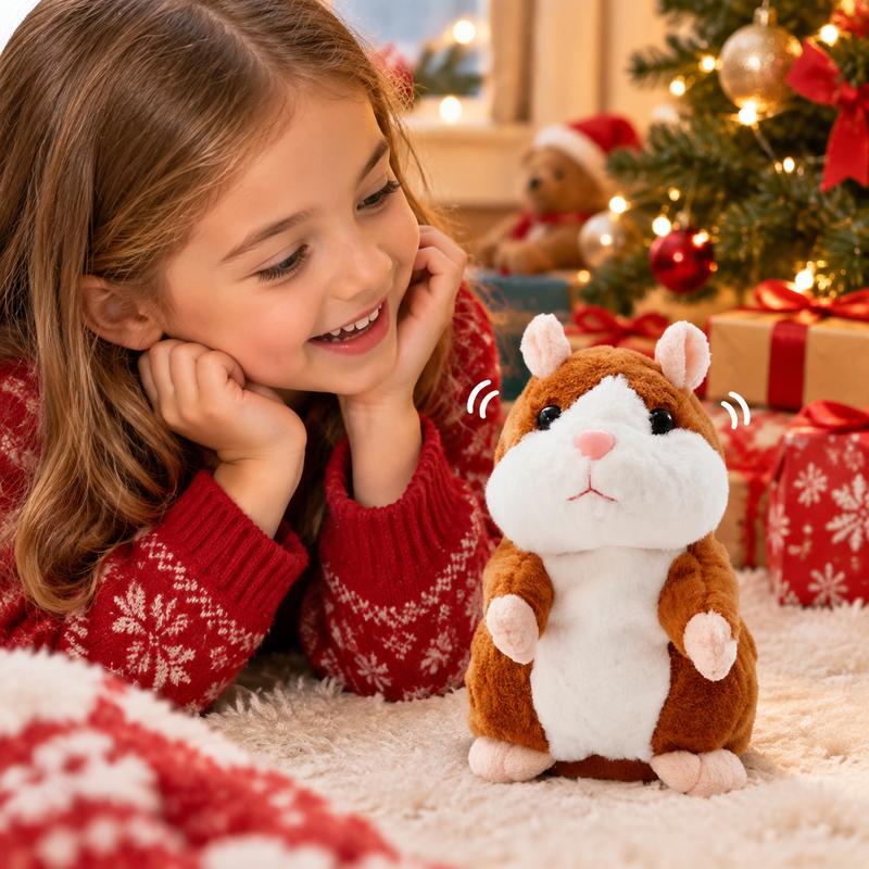 Talking Hamster Plush Toy – Funny Voice-Repeating Interactive Gift