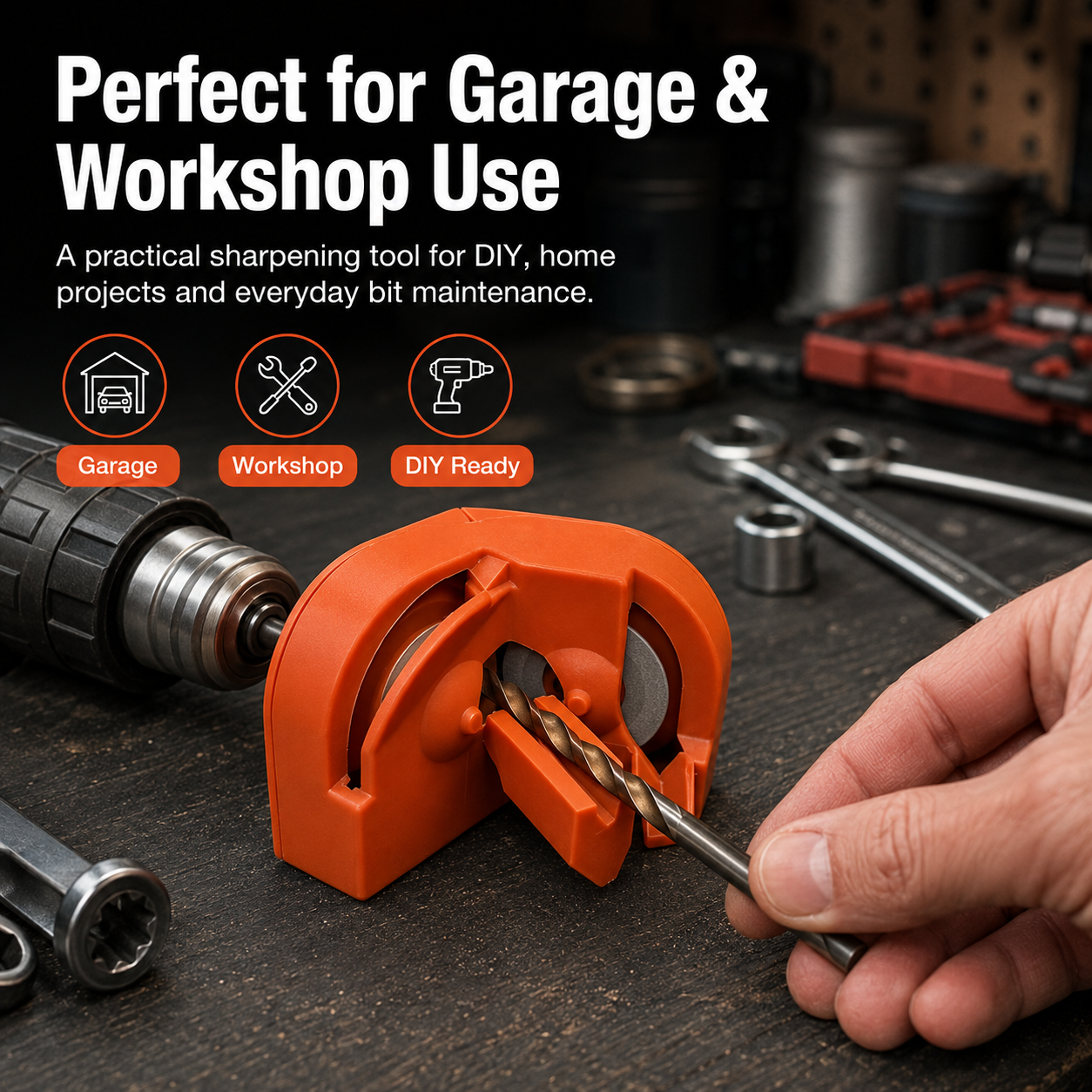 🔧Portable Drill Bit Sharpener | 2–16mm Diamond Wheel Bit Sharpener