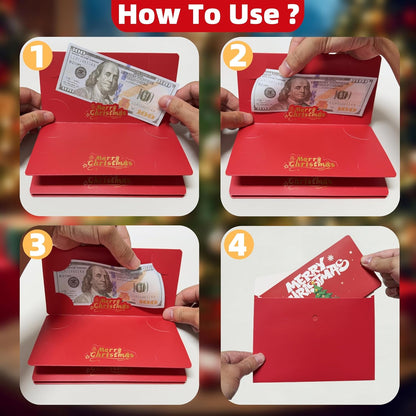 💵✨ Christmas Cash Surprise Envelope – Festive Money Gift Holder