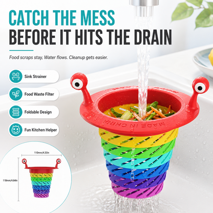 🌈Rainbow Monster Foldable Kitchen Sink Strainer-Catch Them With a Smile