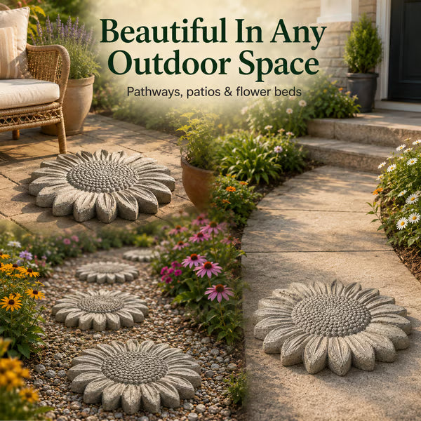 🌻 Reusable Sunflower Stepping Stone Mold!!!