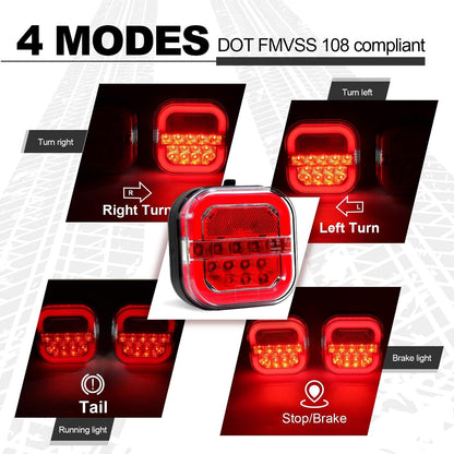 🚛 Wireless LED Trailer Lights – Easy Towing Light Setup