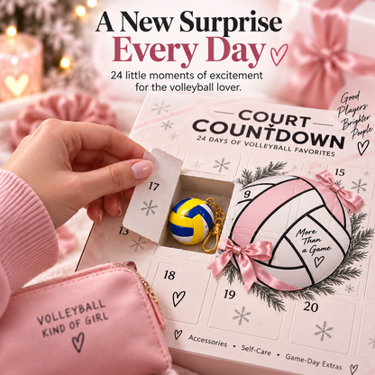 🏐 24-Day Volleyball Countdown Gift Box – Game-Day Favorites