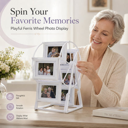 🎖️Rotating Ferris Wheel Photo Frame Vintage Home Family Display