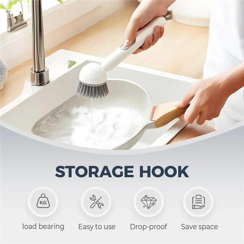 🧽 6-Angle Soap Dispensing Brush