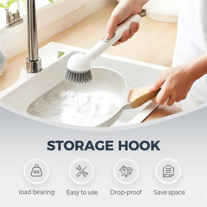 🧽 6-Angle Soap Dispensing Brush