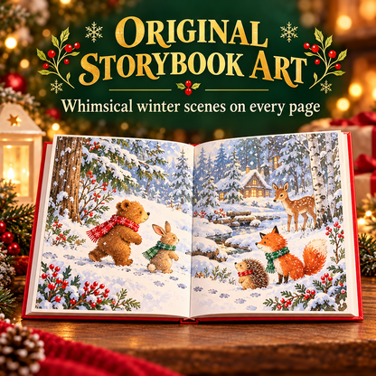 🎄✨ 24 Mini Books Advent Calendar – Forest Friends Christmas Storybook Collection | Daily December Reading Gift for Kids & Families 📚