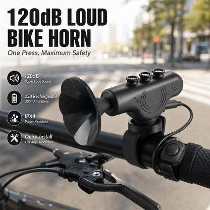 🚲 Make Yourself Heard | Rechargeable 120dB Bike Horn