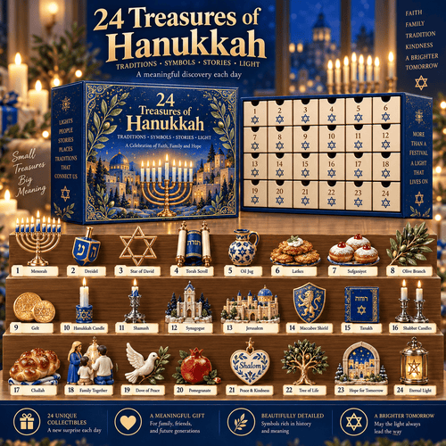 🕎 24 Treasures of Hanukkah – 24-Drawer Acrylic Keepsake Collection