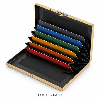 🔒RFID-Blocking Stainless Steel Card Wallet – Organized, Secure & Pocket-Ready