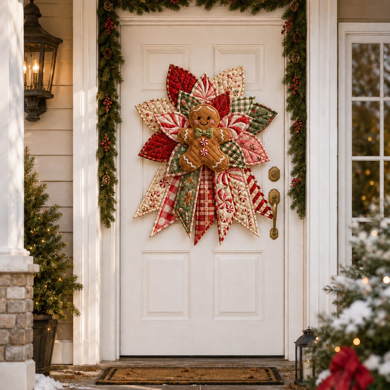 🎄 Festive Quilted Christmas Door Hanging DIY Sewing Kit