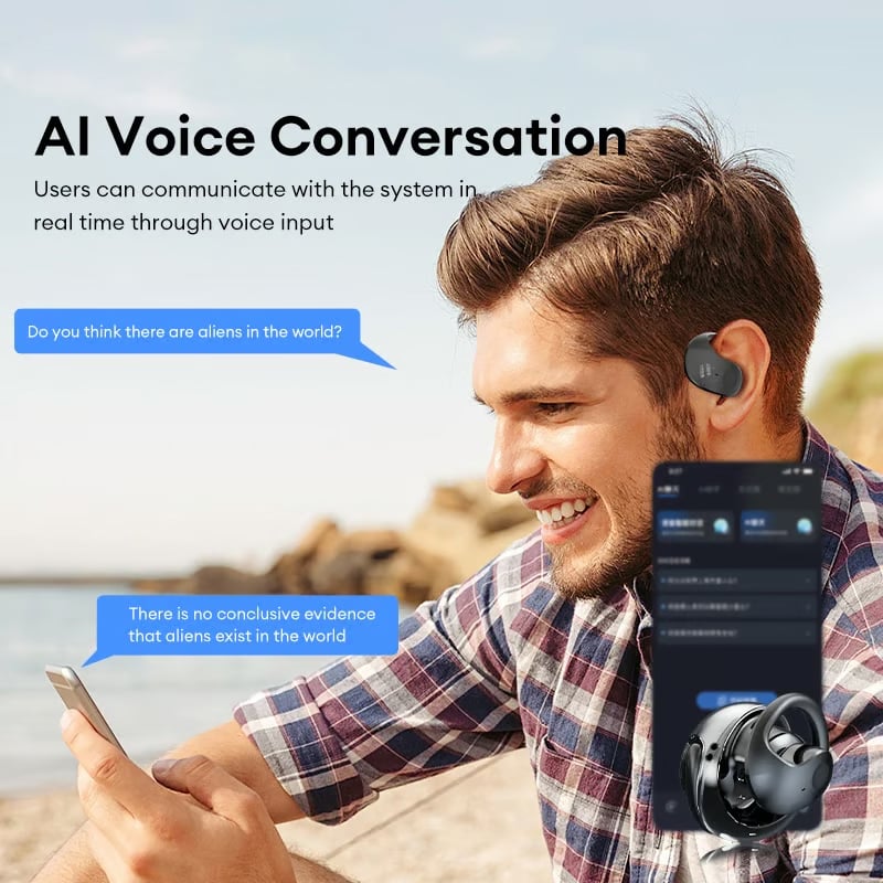 🏆#1 Best Seller ⏰50% OFF 💎AI Translation Wireless OWS Bluetooth5.4 Earphones (Fit iOS & Android)