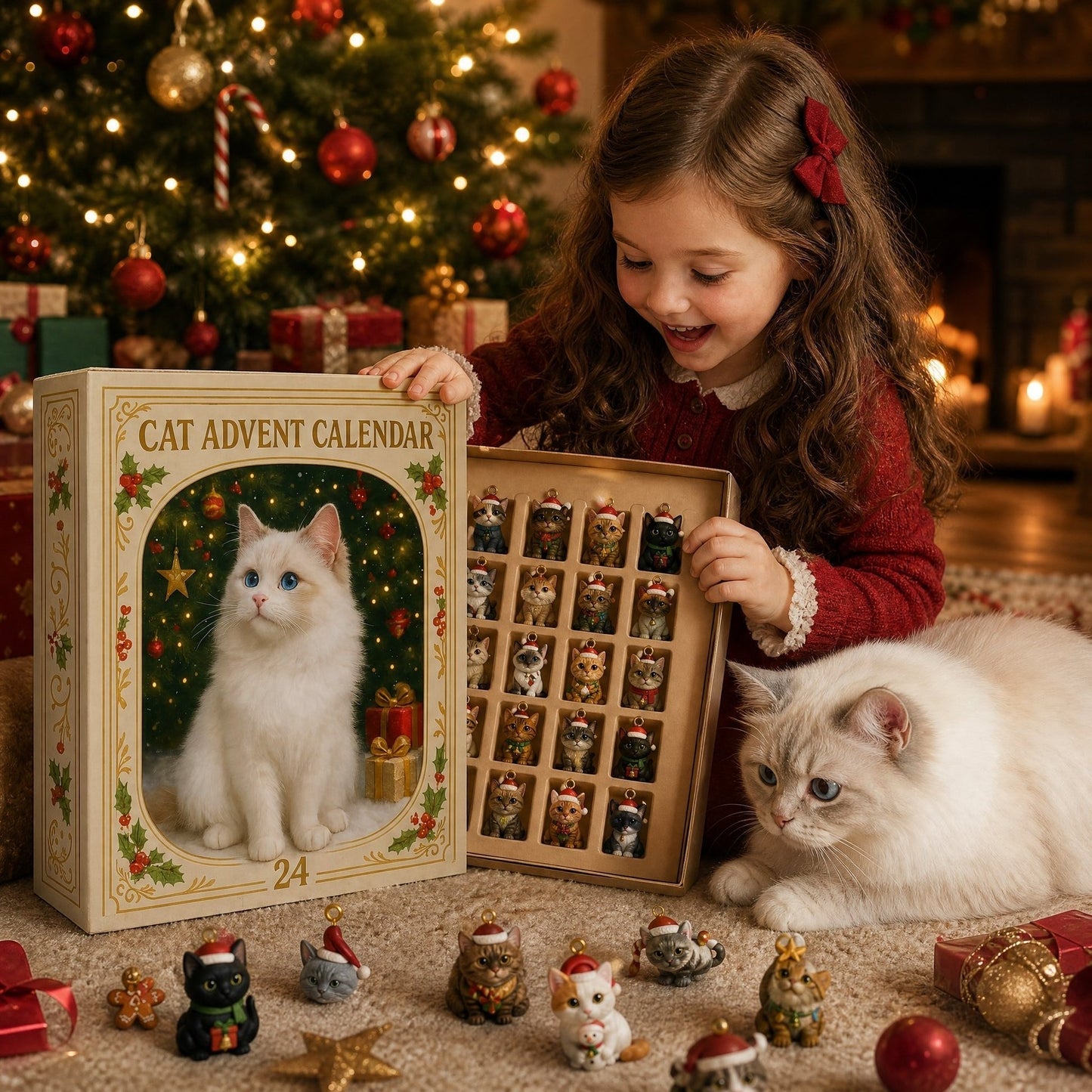 🐱Cat Lovers Advent Calendar 2026 - 24 Festive Cat Figurines