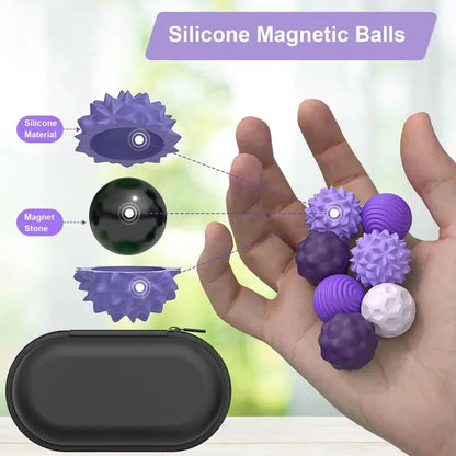 Silicone Magnetic Fidget Ball Set
